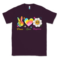 Plum peace love happiness Classic Tee - NancyCooperArtShop