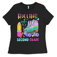 Black rolling into second grade Ladies Tee - BundleAndBundleShop