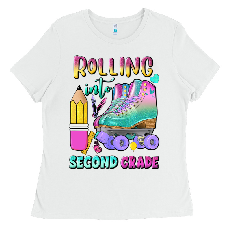 Rolling Into Second Grade Ladies Tee by BundleAndBundleShop | Teevron