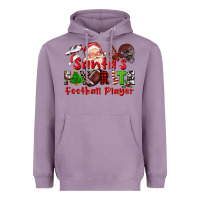 Lavender santas favorite  football player Heavyweight Hoodie - CowGirlArtShop