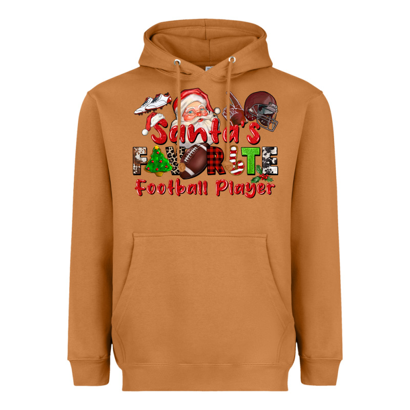 Santas Favorite  Football Player Heavyweight Hoodie by CowGirlArtShop | Teevron