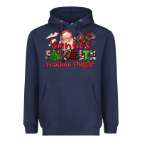 Navy santas favorite  football player Heavyweight Hoodie - CowGirlArtShop