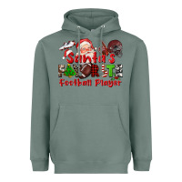Sage santas favorite  football player Heavyweight Hoodie - CowGirlArtShop