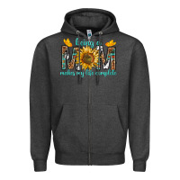 Charcoal Heather Being a Mom Makes My Life Complete Zipper Hoodie - texasbilliewilder