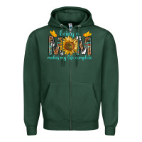 Sports Green Being a Mom Makes My Life Complete Zipper Hoodie - texasbilliewilder