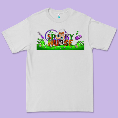 One Spooky Nurse Libbey Glass Premium Tee Designed By Bundleandbundleshop
