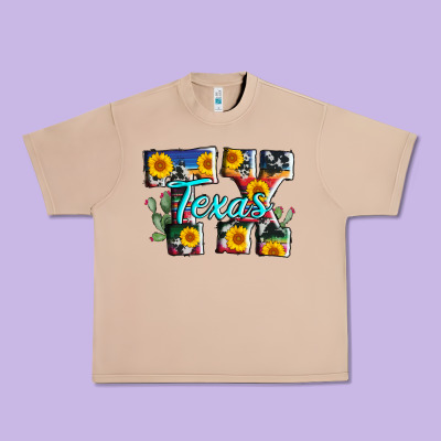 Texas Tx Serape Sunflower Cowhide Urban Heavy Tee Designed By Adodesignshop