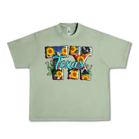 Oil Green texas tx serape sunflower cowhide Urban Heavy Tee - AdoDesignShop