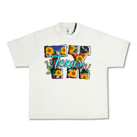 Pistachio texas tx serape sunflower cowhide Urban Heavy Tee - AdoDesignShop