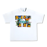 White texas tx serape sunflower cowhide Urban Heavy Tee - AdoDesignShop