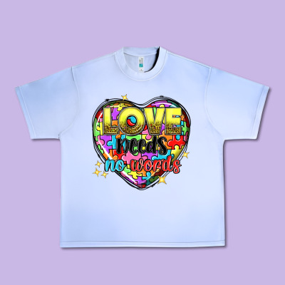 Love Needs No Words Urban Heavy Tee Designed By Nancycooperartshop