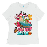 White vintage soul Ladies Tee - BundleAndBundleShop