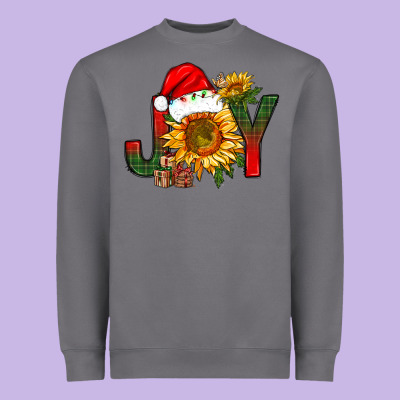 Joy Christmas With Sunflower Bbs Heavyweight Sweatshirt Designed By Bundleandbundleshop
