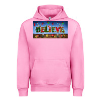 Fuchsia Pink christmas believe license plate Urban Hoodie - BundleAndBundleShop