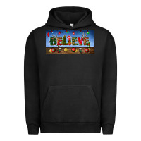 Pigment Black christmas believe license plate Urban Hoodie - BundleAndBundleShop