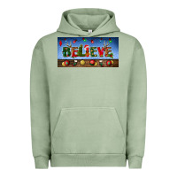 Pigment Oil Green christmas believe license plate Urban Hoodie - BundleAndBundleShop