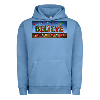 Pigment Pebble Blue christmas believe license plate Urban Hoodie - BundleAndBundleShop