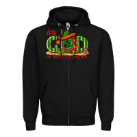 Black With God All Things Are Possible Mexico Zipper Hoodie - texasbilliewilder