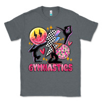 Charcoal Heather retro gymnastics Classic Tee - MaliasSmallBusiness