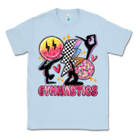 Dusty Blue retro gymnastics Classic Tee - MaliasSmallBusiness