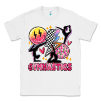 White retro gymnastics Classic Tee - MaliasSmallBusiness