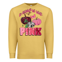 Antique Gold in october we wear pink Premium Sweatshirt - CowGirlArtShop