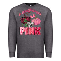 Charcoal Heather in october we wear pink Premium Sweatshirt - CowGirlArtShop