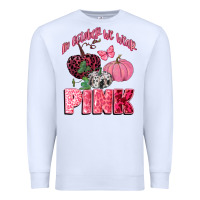 White in october we wear pink Premium Sweatshirt - CowGirlArtShop