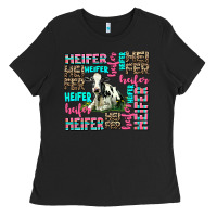 Black heifer Ladies Tee - AdoDesignShop
