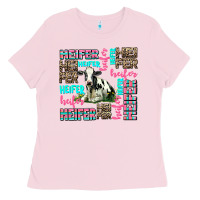 Bubblegum Pink heifer Ladies Tee - AdoDesignShop