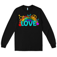 Black Western LGBTQ+ Love Rainbow Long Sleeve Tee - BundleAndBundleShop