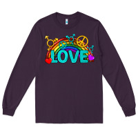 Plum Western LGBTQ+ Love Rainbow Long Sleeve Tee - BundleAndBundleShop
