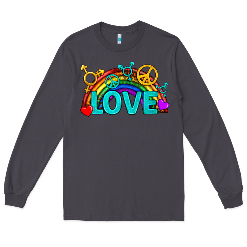 Western Lgbtq+ Love Rainbow Long Sleeve Tee by BundleAndBundleShop | Teevron
