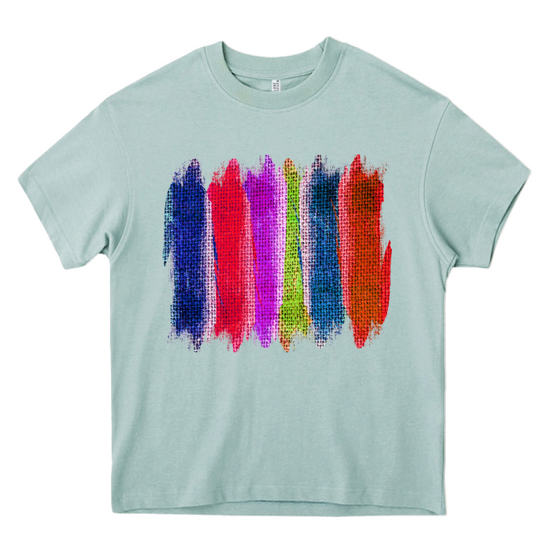 Colored Jute Brush Strokes Heavy Core Tee by Bettercallsaul | Teevron