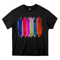 Black Colored Jute Brush Strokes Heavy Core Tee - Bettercallsaul