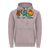 Vintage Zinc peace love pumpkins Vintage Hoodie - Jasminsmagicworld