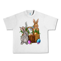 Lunar Rock Bunnys carrots eggs with basket Easter Urban Heavy Tee - NancyCooperArtShop