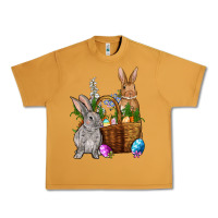 Peanut Butter Bunnys carrots eggs with basket Easter Urban Heavy Tee - NancyCooperArtShop