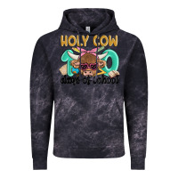 Cloud Black holy cow 100 days of school Vintage Hoodie - MaliasSmallBusiness