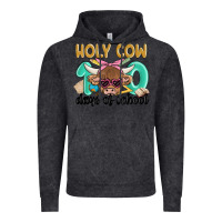 Vintage Black holy cow 100 days of school Vintage Hoodie - MaliasSmallBusiness