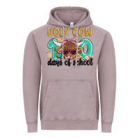 Vintage Zinc holy cow 100 days of school Vintage Hoodie - MaliasSmallBusiness