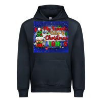 Navy my favorite color is Christmas lights Urban Hoodie - BundleAndBundleShop