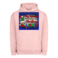 Pigment Salmon my favorite color is Christmas lights Urban Hoodie - BundleAndBundleShop