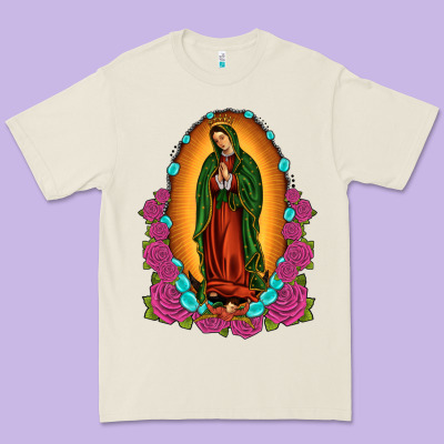 Our Lady Of Guadalupe Premium Tee Designed By Jahusdesignshop