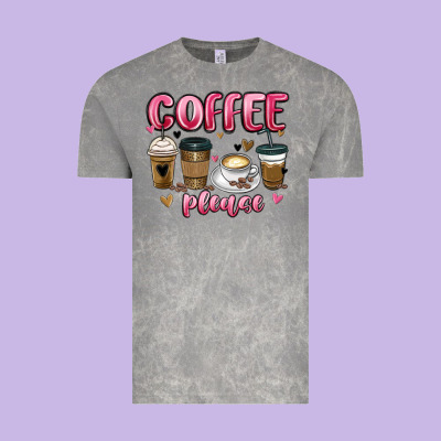 Coffee Please Vintage Tee Designed By Maliassmallbusiness