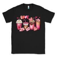 Black valentines day coffee cups Classic Tee - MaliasSmallBusiness