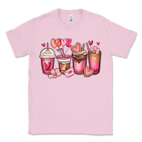 Bubblegum Pink valentines day coffee cups Classic Tee - MaliasSmallBusiness