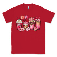 Red valentines day coffee cups Classic Tee - MaliasSmallBusiness