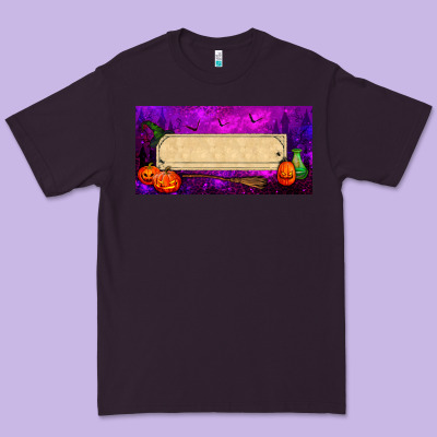 Halloween Witch Custom License Plate Premium Tee Designed By Bundleandbundleshop