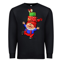 Black cute christmas gnome Premium Sweatshirt - CowGirlArtShop